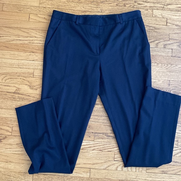 The Row navy lightweight wool slacks - Picture 3 of 8